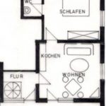 Grundriss der Ferienwohnung 2 von Haus-Wiesenttal